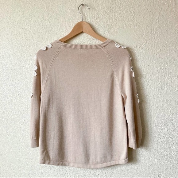 J Crew Knit Floral Embroidered Sweater Size Small - Picture 12 of 13